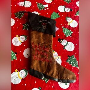 Vintage pirates of the‎ Caribbean Christmas stocking